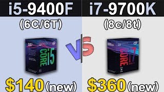 i59400F Vs i79700K  1080p and 1440p Benchmarks [upl. by Currie]