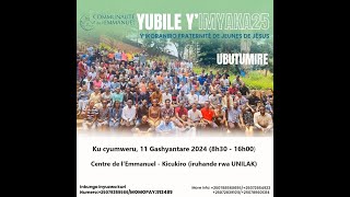 YUBILE 25  IKORANIRO RYURUBYIRUKO  FRATERNITE DE JEUNES DE JESUS  Centre de lEmmanuel 11224 [upl. by Charita680]