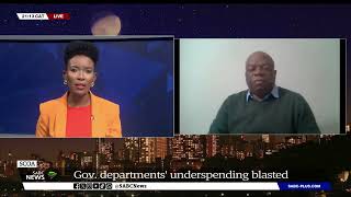 Gov Departments  Concerns around underspending and bigger implications Dr Tim Maake [upl. by Koralle]