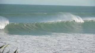 Surfing Manu Bays barrel Raglan New Zealand [upl. by Collis]