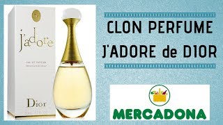 CLON PERFUME MERCADONA JADORE DE DIOR [upl. by Aerdnaid]