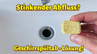 Stinkenden Abfluss reinigen  Abfluss stinkt  Hausmittel stinkender Abfluss  Abfluss verstopft [upl. by Eniamraj]