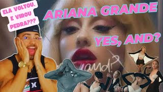 ARIANA GRANDE  yes and official music video REACT REACTION REACCION REAGINDO [upl. by Mattland]