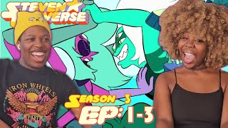 ALEXANDRITE VS MALACHITE Steven Universe Season 3 Episodes 13 FIRST TIME REACTION Gem Drill [upl. by Mimajneb927]