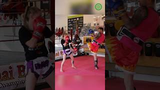 Muay Thai Training  Countering the Teep with Gaz Mcallister [upl. by Xena258]