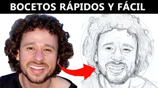 COMO DIBUJAR UN RETRATO FÁCIL Y RÁPIDO [upl. by Gala430]