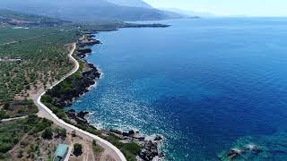 Stoupa Mani Greece coastal path for WalkingBiking [upl. by Pinsky]