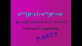 VTU Engineering Maths 2 Clairauts equation using substitution good examplePART5 [upl. by Atimad968]