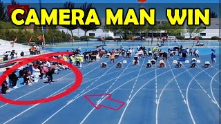 Camera Man Outruns Racer and Win the Race in China  ViralVideo [upl. by Lias]