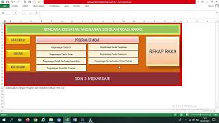 Cara Penyusunan RKAS ARKAS 2024 Dengan Aplikasi Excel [upl. by Ahsets]