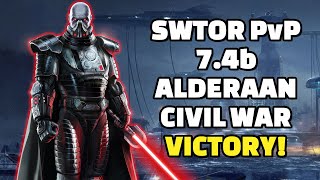 SWTOR PvP 74b  Alderaan Civil War VICTORY  Darth Khan 2024 [upl. by Ila]