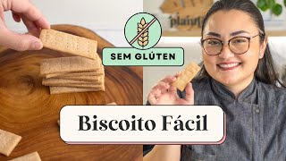 BISCOITO FÁCIL SEM GLÚTEN E VEGANO  TIPO MAIZENA [upl. by Viole]