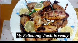 How to Prepare and Cook Rellenong PusitStuffed Squid Recipe [upl. by Clari810]