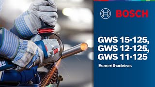 Esmerilhadeiras GWS 15125 GWS 12125 e GWS 11125 [upl. by Tema]