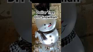 DIY Dollar Tree Snowman Christmas or Winter Home Decor diy shortsvideo newvideo dollartree [upl. by Aneloc]