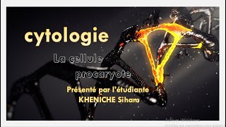 cytologie  chapitre 1  la cellule procaryote partie 1 [upl. by Bushey]