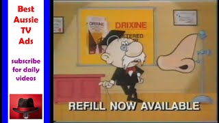 Drixine Nasal Spray 1989  Best Aussie TV Commercials [upl. by Dhu181]