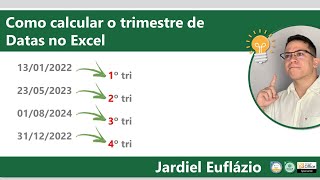 Como calcular o TRIMESTRE de Datas no Excel [upl. by Garnet199]