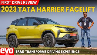 2023 Tata Harrier Facelift  Best SUV In Its Class  First Drive Review  evo India [upl. by Rigby6]