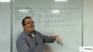 ALevel Further Maths D401 Method of Differences Example 1 [upl. by Zhang]