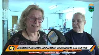 NOTA CON NORA CARDOZO Y MONICA ARREJORIA REAPERTURA DEL TALLER DE LAPIDADO [upl. by Amle794]