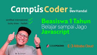 Heboh Beasiswa 1 Tahun Full Stack Javascript Sampai Jago [upl. by Lello]