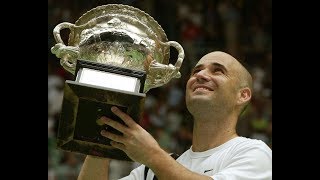 Andre Agassi 8 Grand Slam Championship Points [upl. by Ynnol]