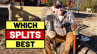 102 Lets Compare Splitting Axes  Fiskars X27 Splitting Axe vs 8lb amp 12lb Maul [upl. by Kelson]