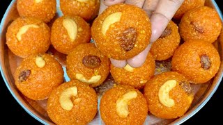 பூந்தி பொறிக்க தேவையில்லை பேக்கரி லட்டு ரெடி  Motichoor Laddu Recipe in Tamil  How To Make Laddoo [upl. by Limoli726]