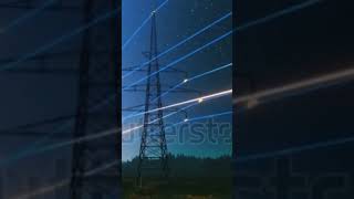 Power transmission Lines With 3D Visualization of Electricity [upl. by Nwonknu]