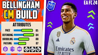 BEST META CM BOX TO BOX BELLINGHAM BUILD EA FC 24 Pro Clubs [upl. by Gratia]