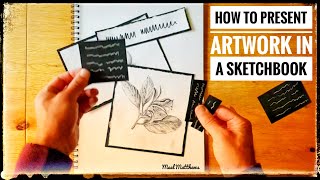 GCSE Art A level Art How to present artwork in a sketchbook Art GCSEArt [upl. by Mil]