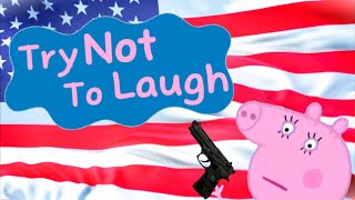 I edited Peppa Pig with a gun pointed at my head 400TH VIDEO SPECIAL Peppa Pig try not to laugh 3 [upl. by Anigroeg]