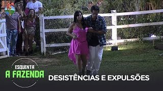 ESQUENTA A FAZENDA  Desistências e Expulsões [upl. by Koralle]