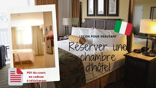 Leçon 21 pour débutant en italien  réserver une chambre dhôtel [upl. by Lumbard672]