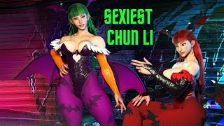 Chun Li Looks Sexy in Morrigan Costume YT [upl. by Rhianna]