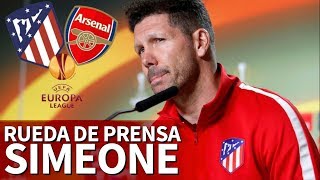 AtléticoArsenal  Rueda de prensa completa Simeone  Diario AS [upl. by Asil]