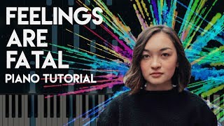 Mxmtoon  Feelings are Fatal  piano tutorial [upl. by Aixela765]