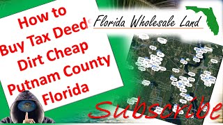 How to Buy Tax Deeds Dirt Cheap Putnam County Florida taxdeeds taxdeedauctions realestate land [upl. by Eirdua]