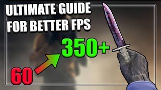 HOW TO INCREASE YOUR FPS IN CSGO ULTIMATE GUIDE 2019 [upl. by Yesnek]