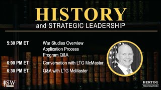 History amp Strategic Leadership with LTG HR McMaster [upl. by Alexandrina160]