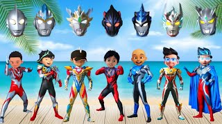 Upin ipin jadi ultraman  Ultraman ribut reiga blu orb trinity zero x darknessZ deltaBoboiboy [upl. by Weisberg]