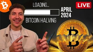 🔴 BITCOIN HALVING LIVE  COUNTDOWN  ANALYSE  QampA [upl. by Asecnarf]