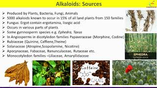 Alkaloids Sources Properties and UsesAlkaloid Secondary Metabolite [upl. by Hasen987]