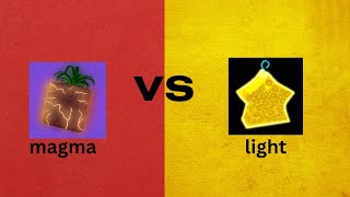 MAGMA VS LIGHT  bloxfruits [upl. by Eanore]