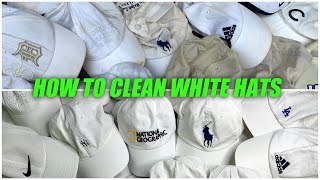 EASIEST WAY TO CLEAN WHITE HATS  Khail Ahmad [upl. by Idette]