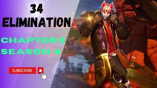 NEW 34 Eliminations Fortnite Chapter 5 Season 4 Domination Core i3 12100f Nvidia RTX 3060 ti [upl. by Suiddaht]