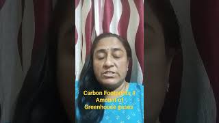 Carbon Footprint in Hindi carbondioxide amp Greenhouse gases shortsfeed ytshorts Civil101 [upl. by Trah]