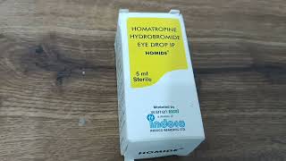 Homatropine Hydrobromide eye drop  Uses  Side effect  Dialeter drop  Optometry solution [upl. by Weiler]