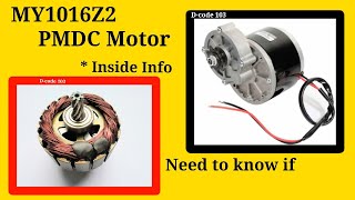 MY1016Z2 PMDC Motor internal technical info [upl. by Enilarak]